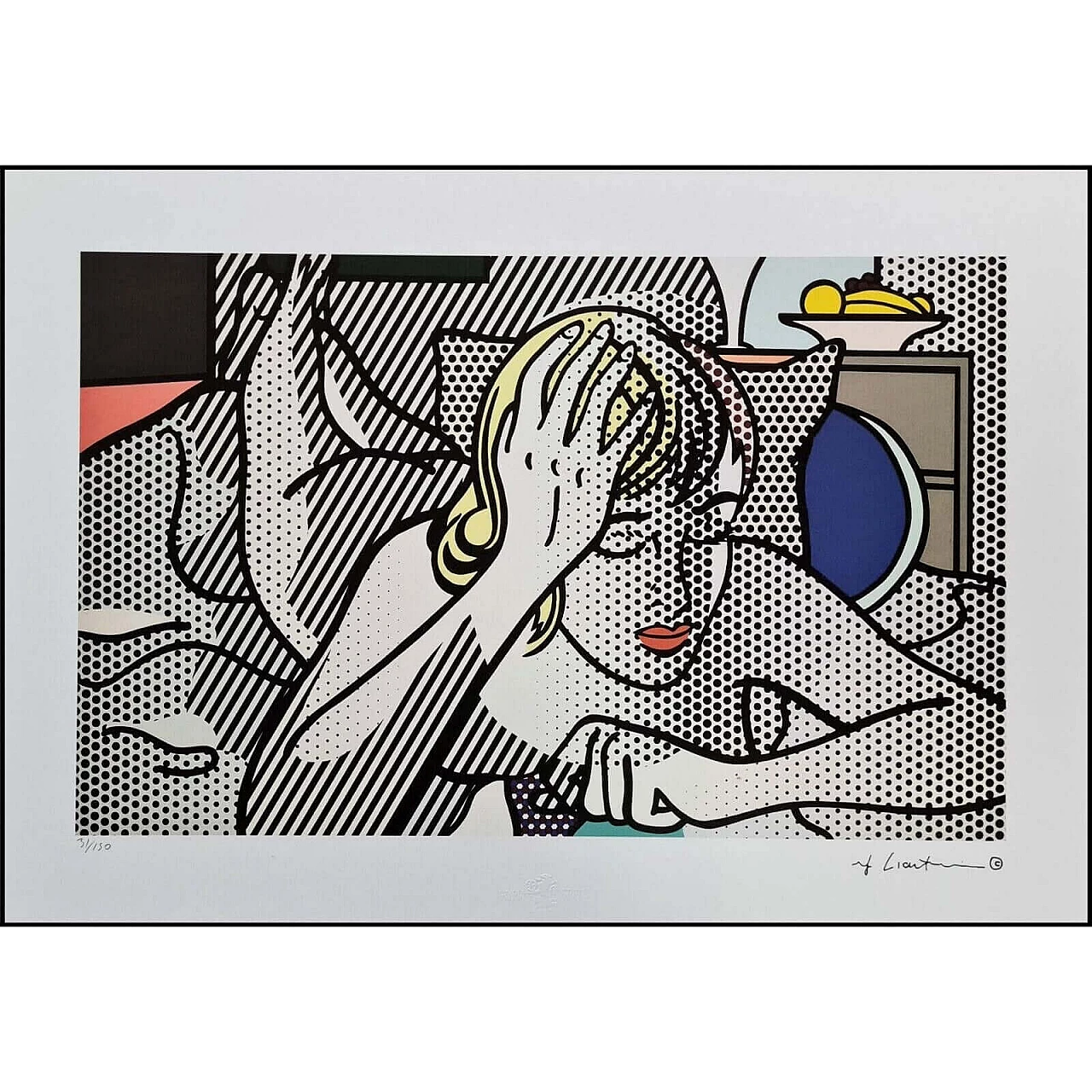 Roy Lichtenstein, Thinking Girl, lithograph, 1980s 7