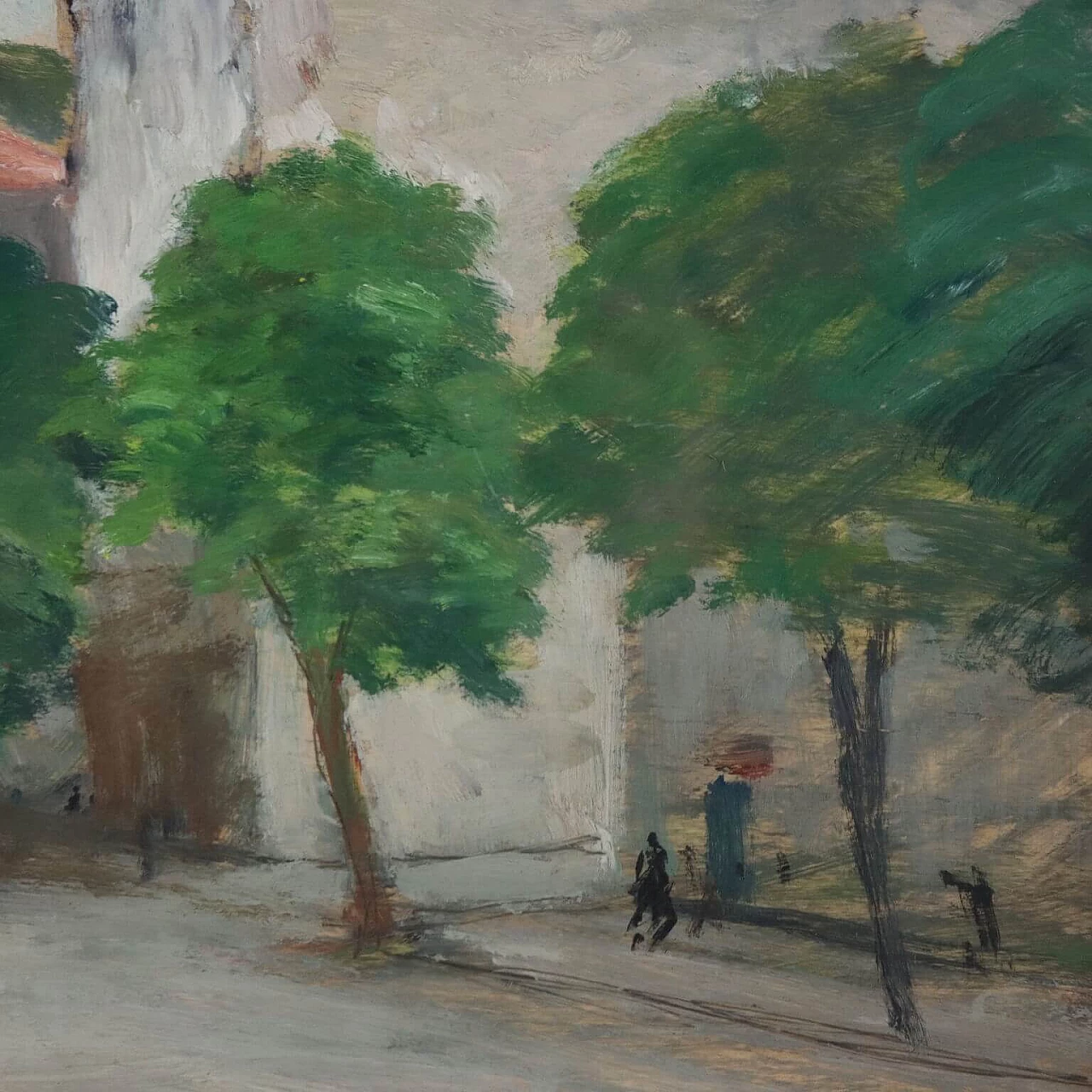 Riccardo Viriglio, Roveleto, oil painting on panel, 1920 4