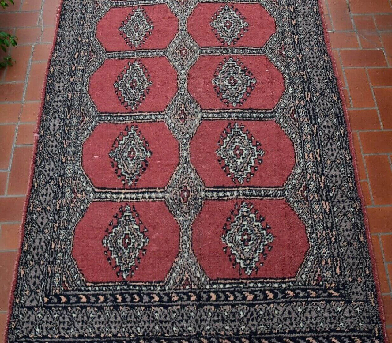 Karaci wool carpet with geometric patterns, 1970s 2