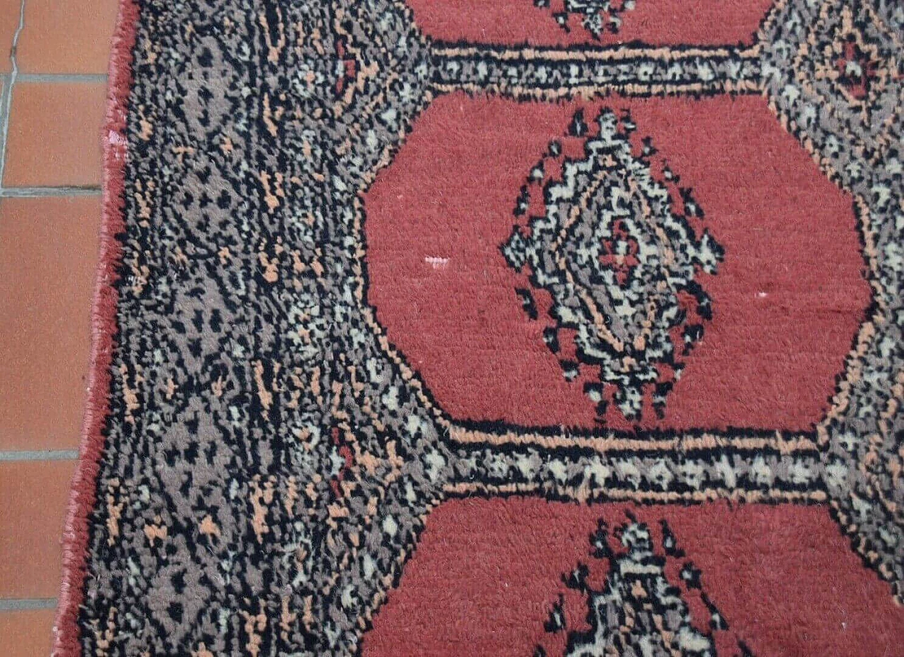 Karaci wool carpet with geometric patterns, 1970s 5