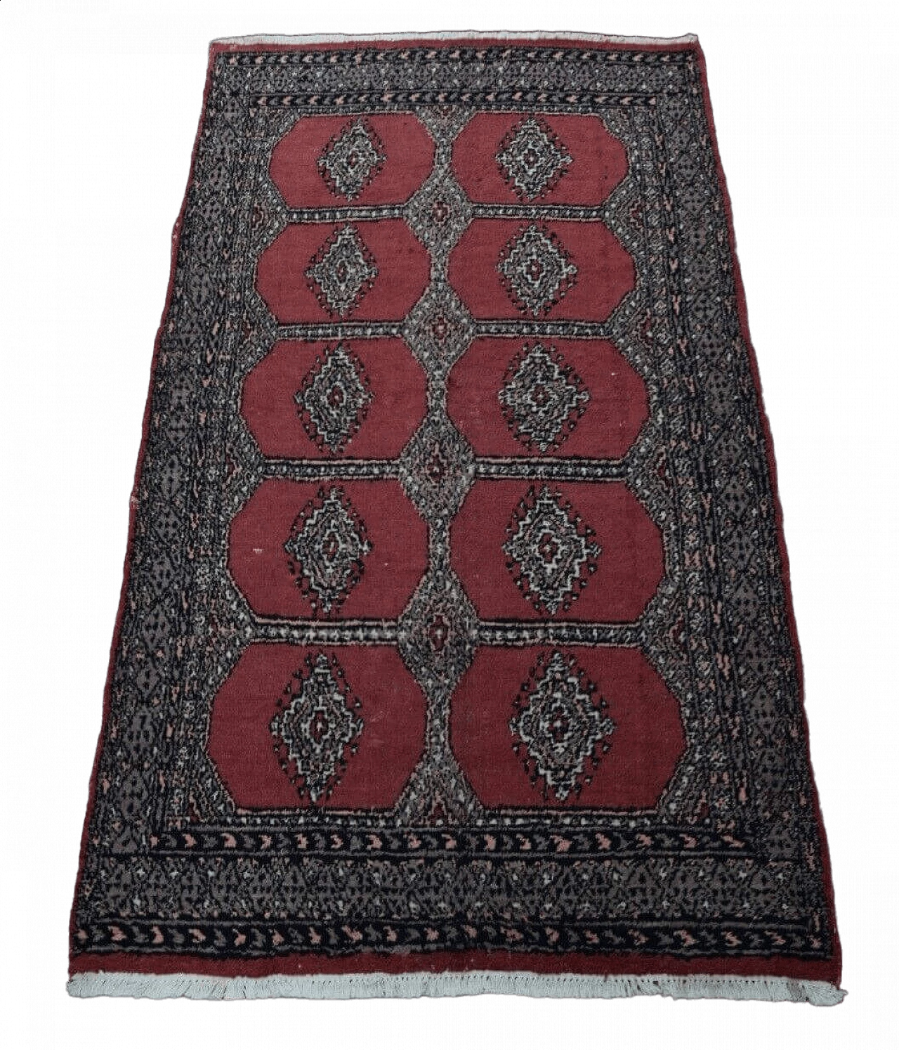 Karaci wool carpet with geometric patterns, 1970s 19