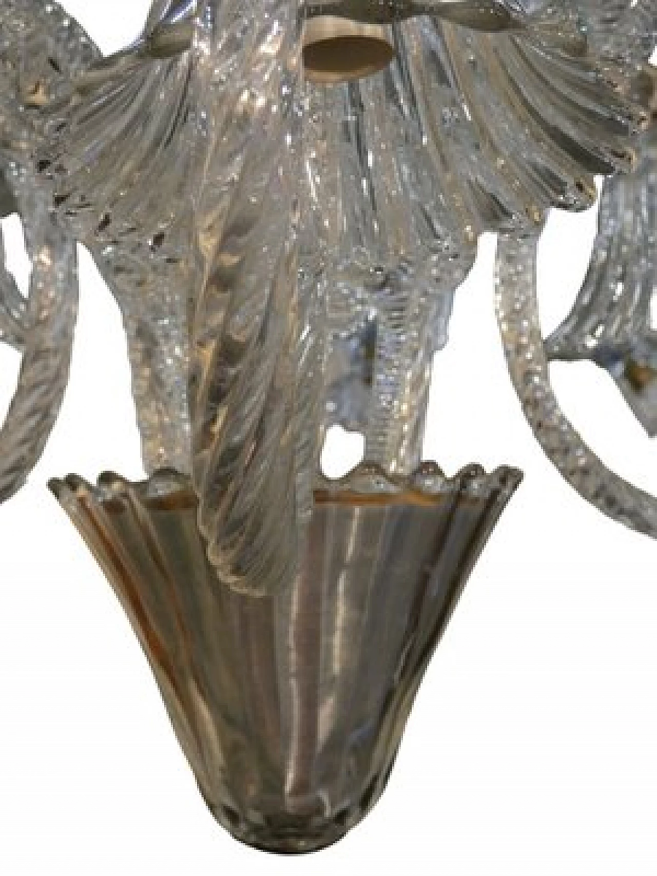 Art Deco Murano glass chandelier by Barovier & Toso, 1940s 8