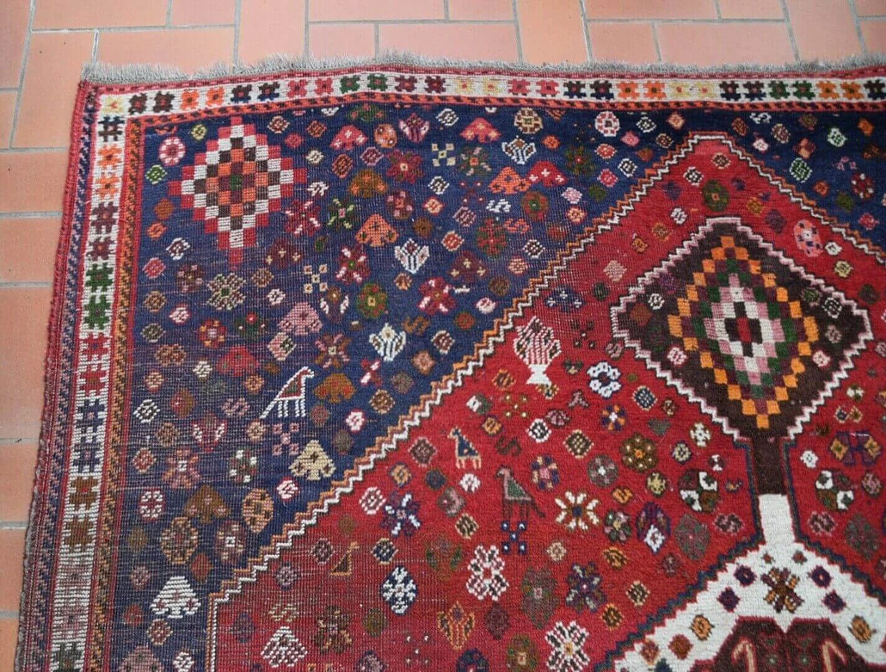 Iranian Shiraz rug, 1990s 5