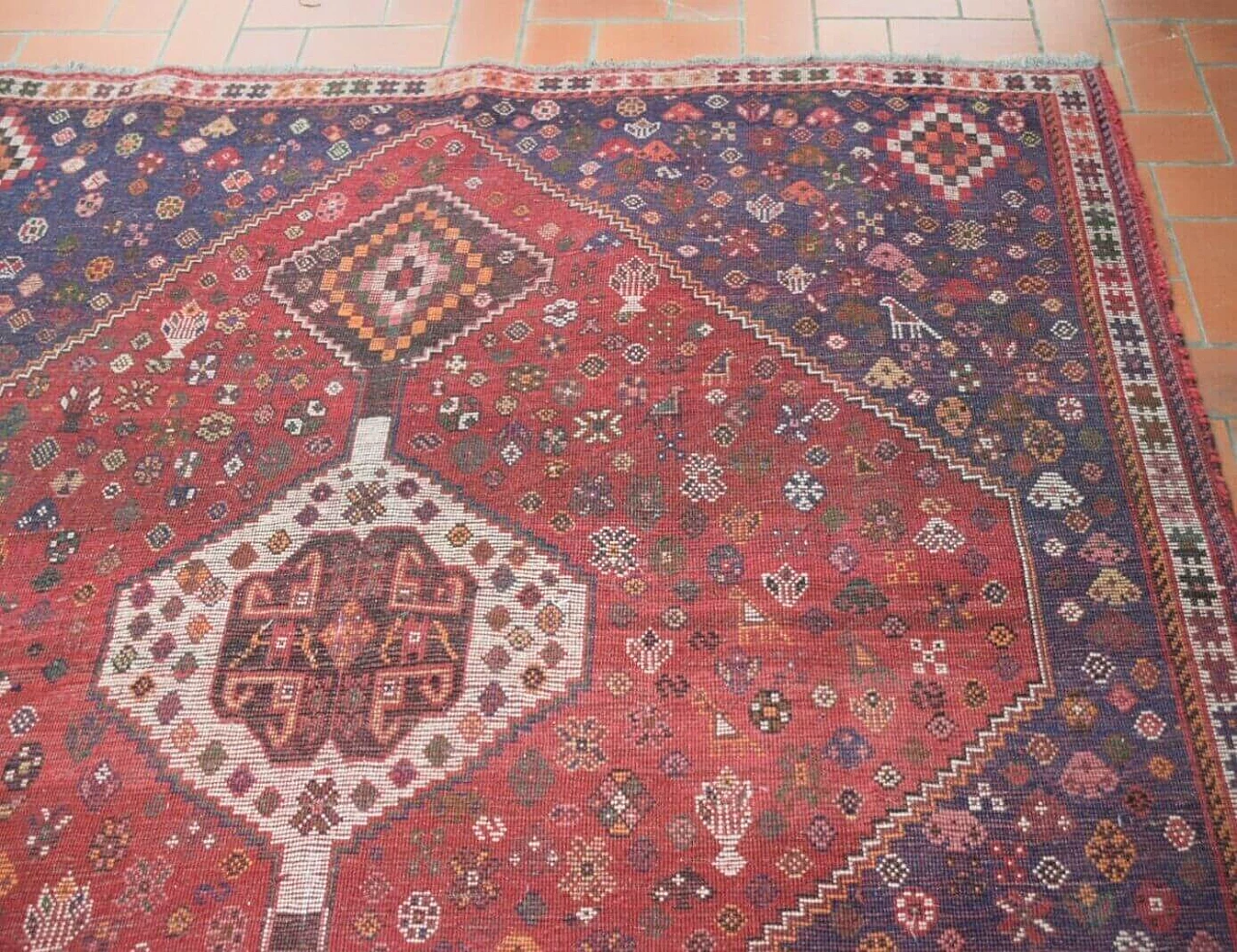 Iranian Shiraz rug, 1990s 8