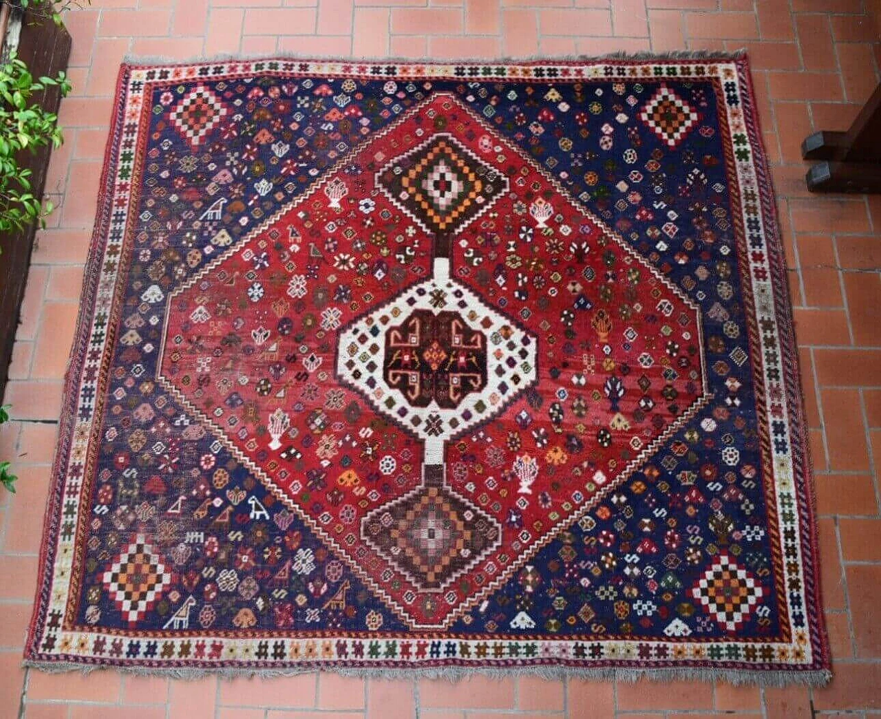 Iranian Shiraz rug, 1990s 12