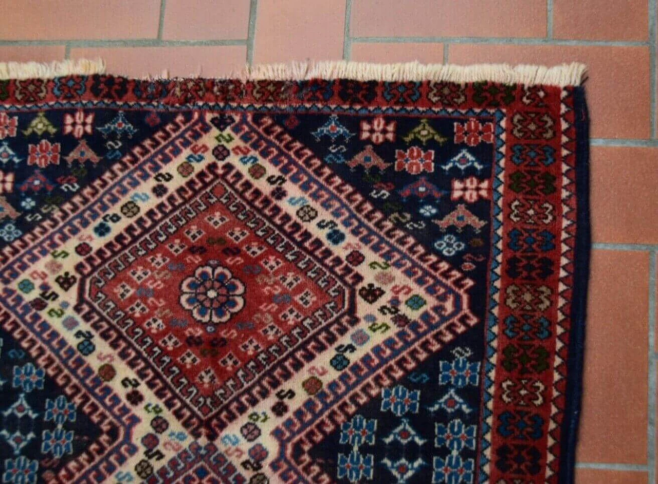 Turkish wool Yalameh rug, 1970s 5