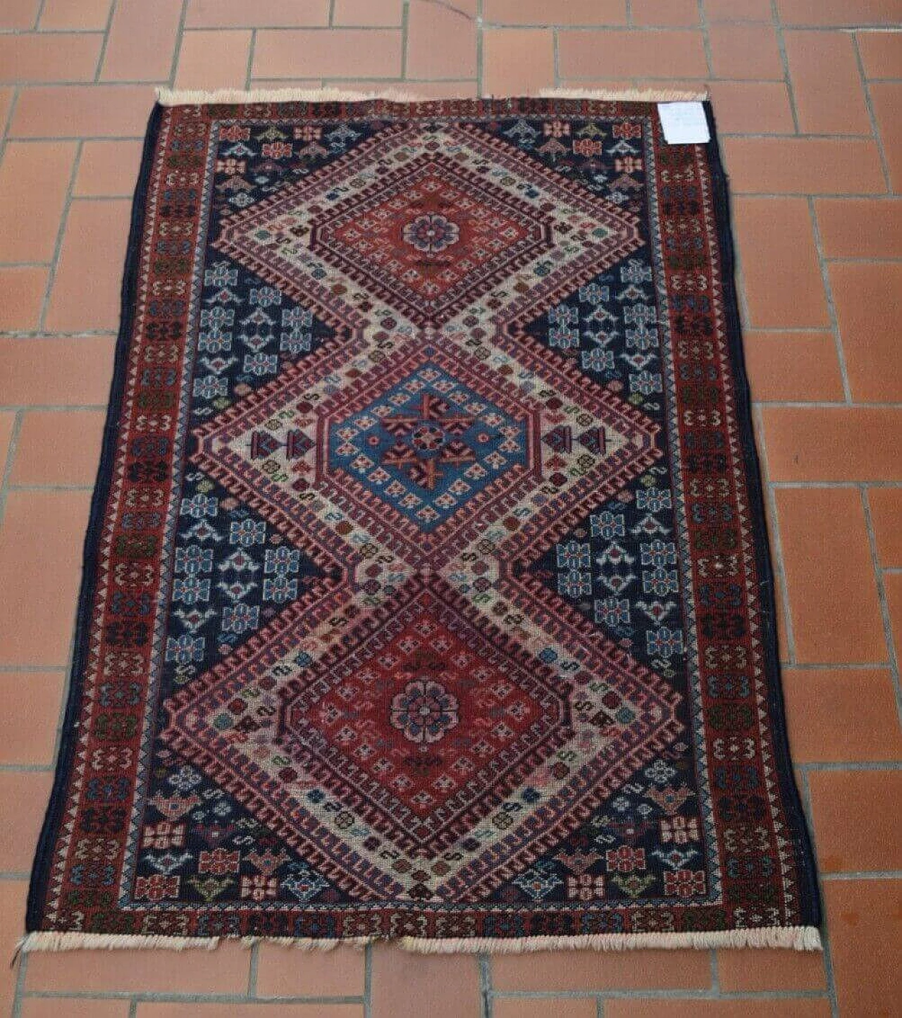 Turkish wool Yalameh rug, 1970s 7