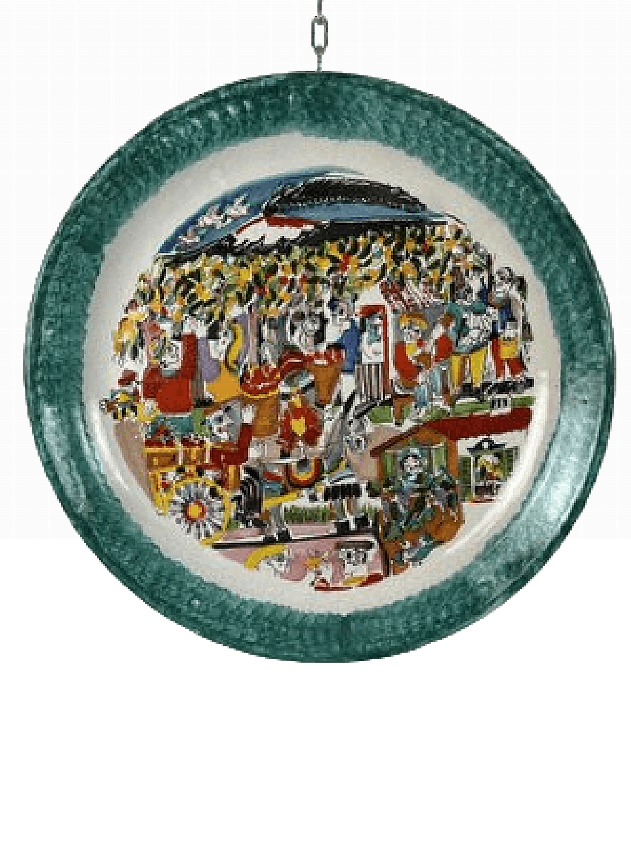 Ceramic plate by De Simone, 1960s 15