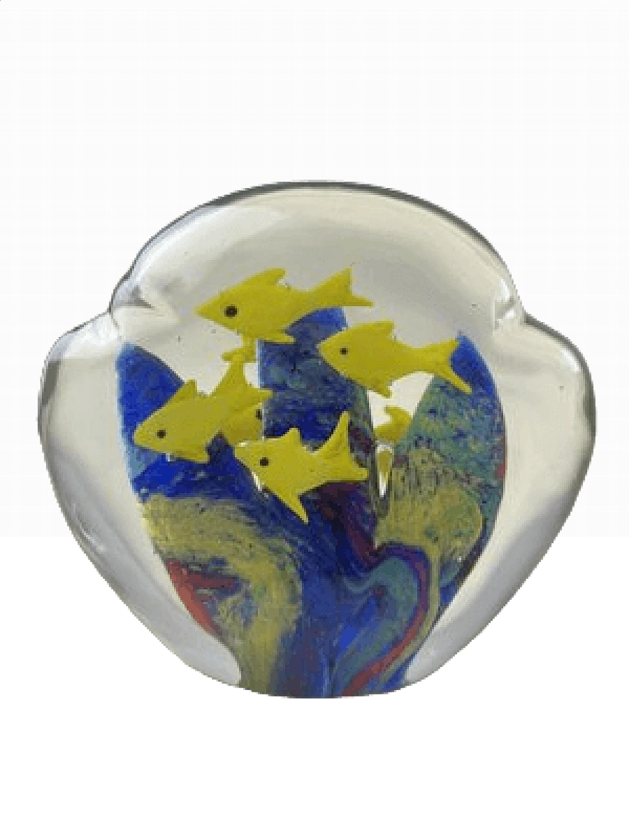 Coloured Murano glass paperweight, 1970s 10