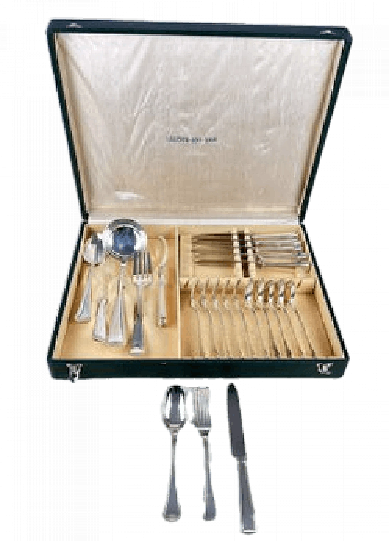 Cutlery service in 800 silver, 1980s 5