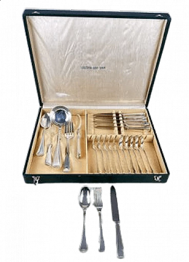 Cutlery service in 800 silver, 1980s