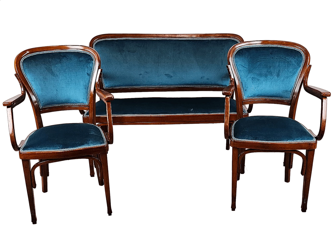 Sofa and pair of armchairs by Jacob & Josef Kohn, 1920s 69