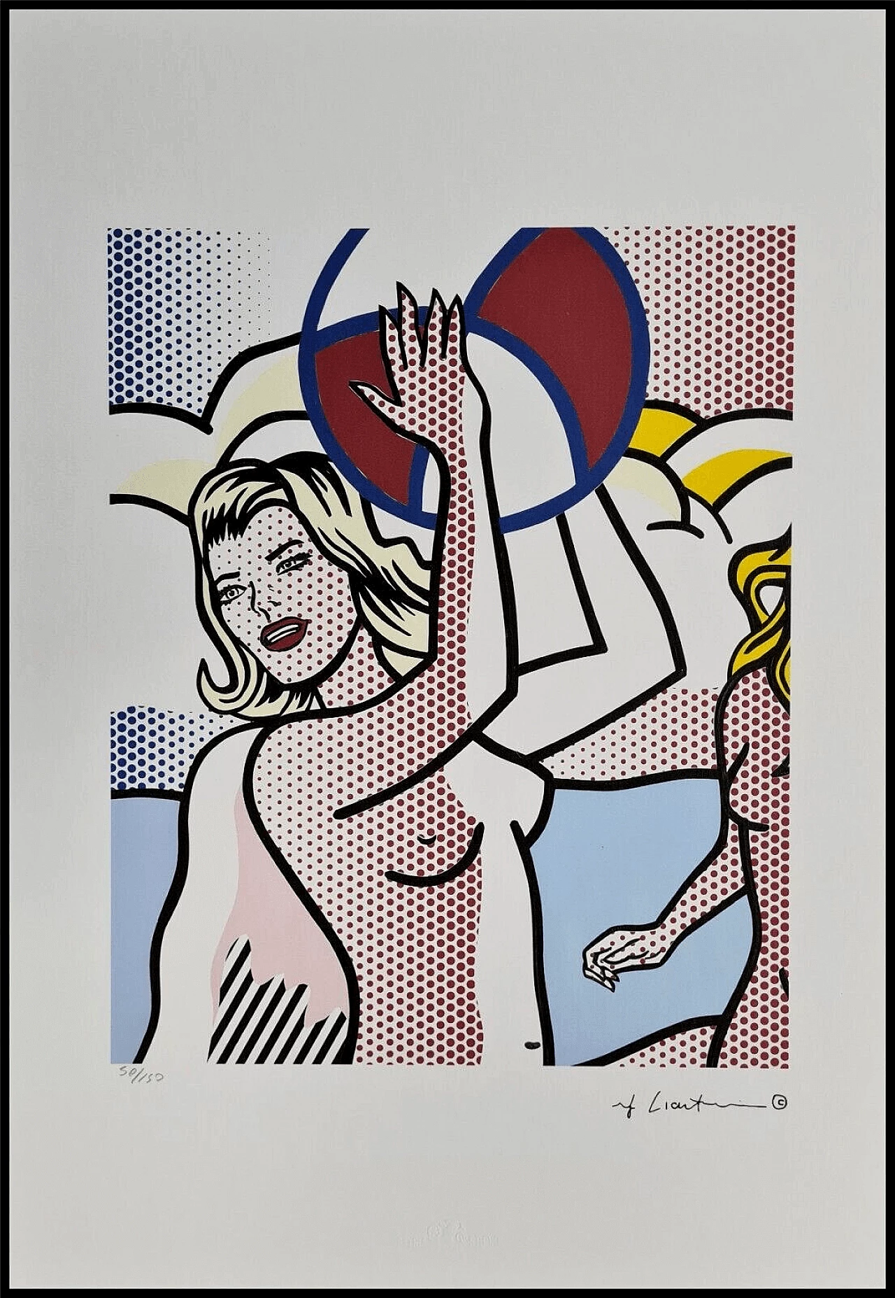 Roy Lichtenstein, Volleyball, lithography, 1980s 1