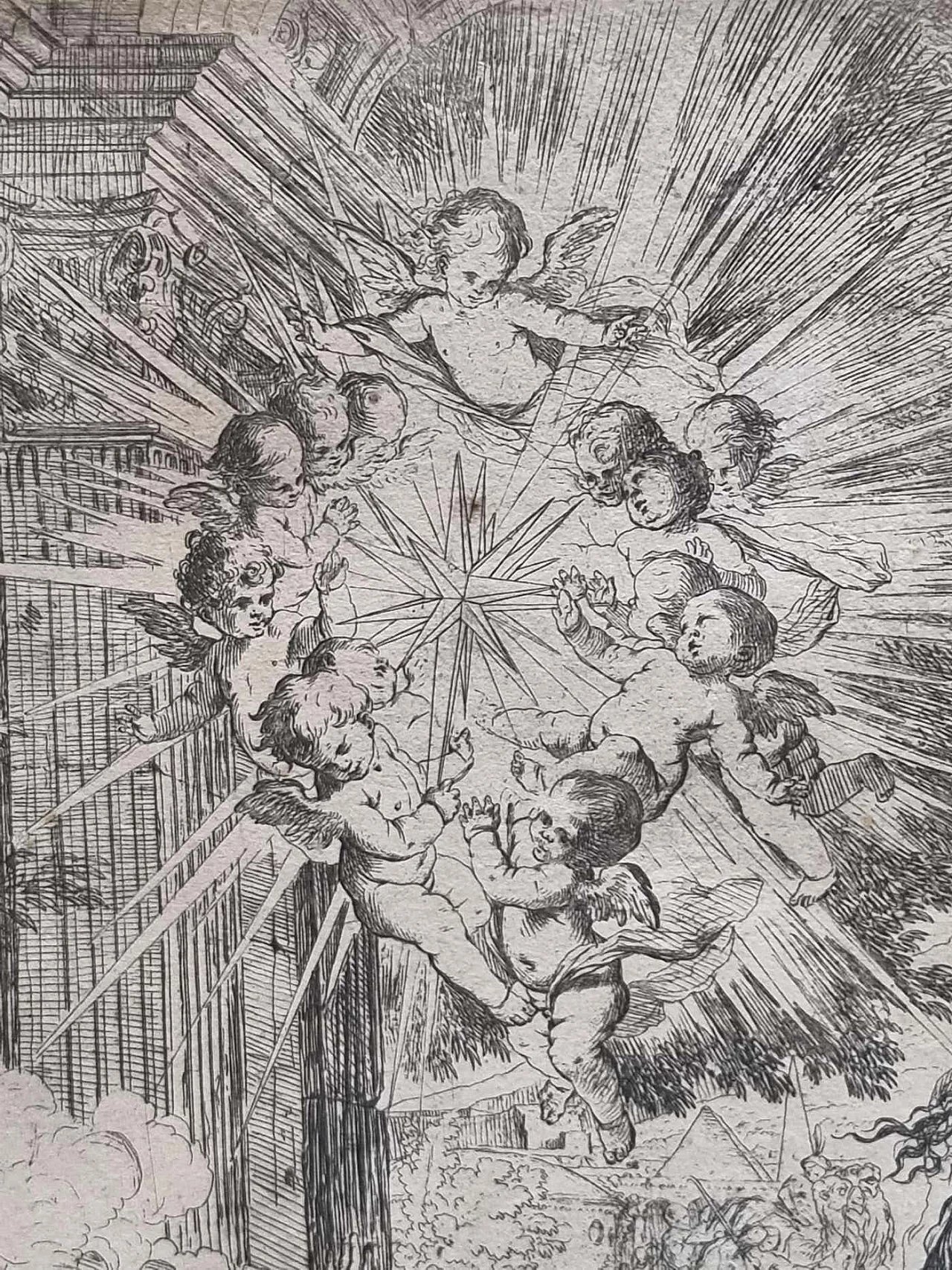 Pietro Testa, Adoration of the Magi, etching, 1640 5