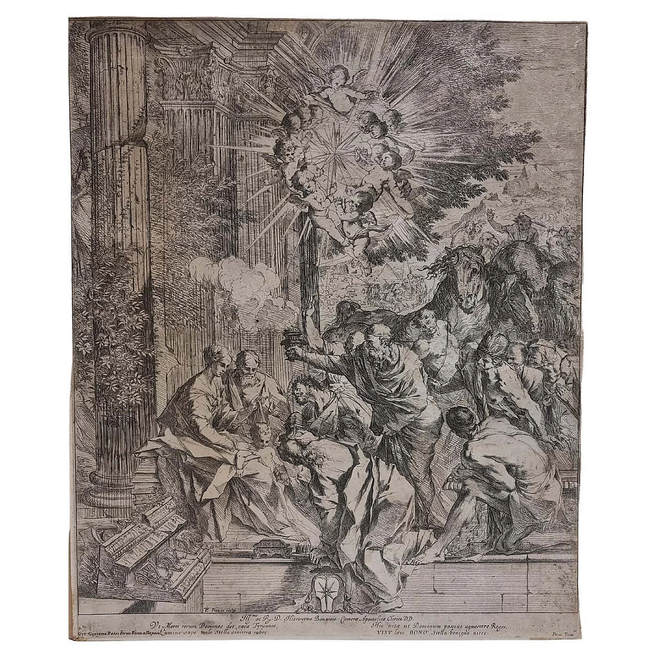 Pietro Testa, Adoration of the Magi, etching, 1640 11