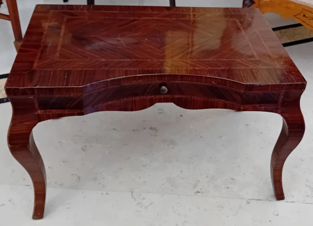 Violet ebony and bois de rose veneered Louis XV model desk 5