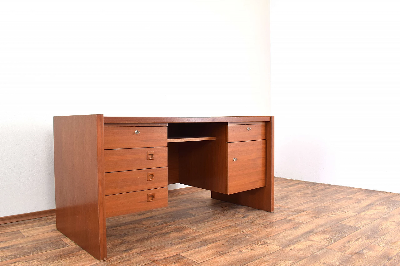 Danish teak desk, 1980s 2