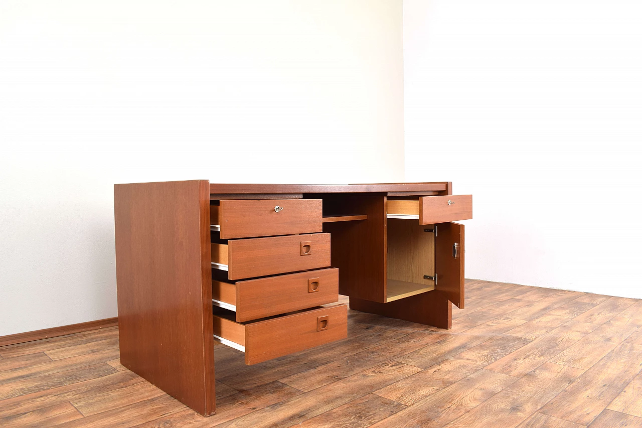 Danish teak desk, 1980s 4