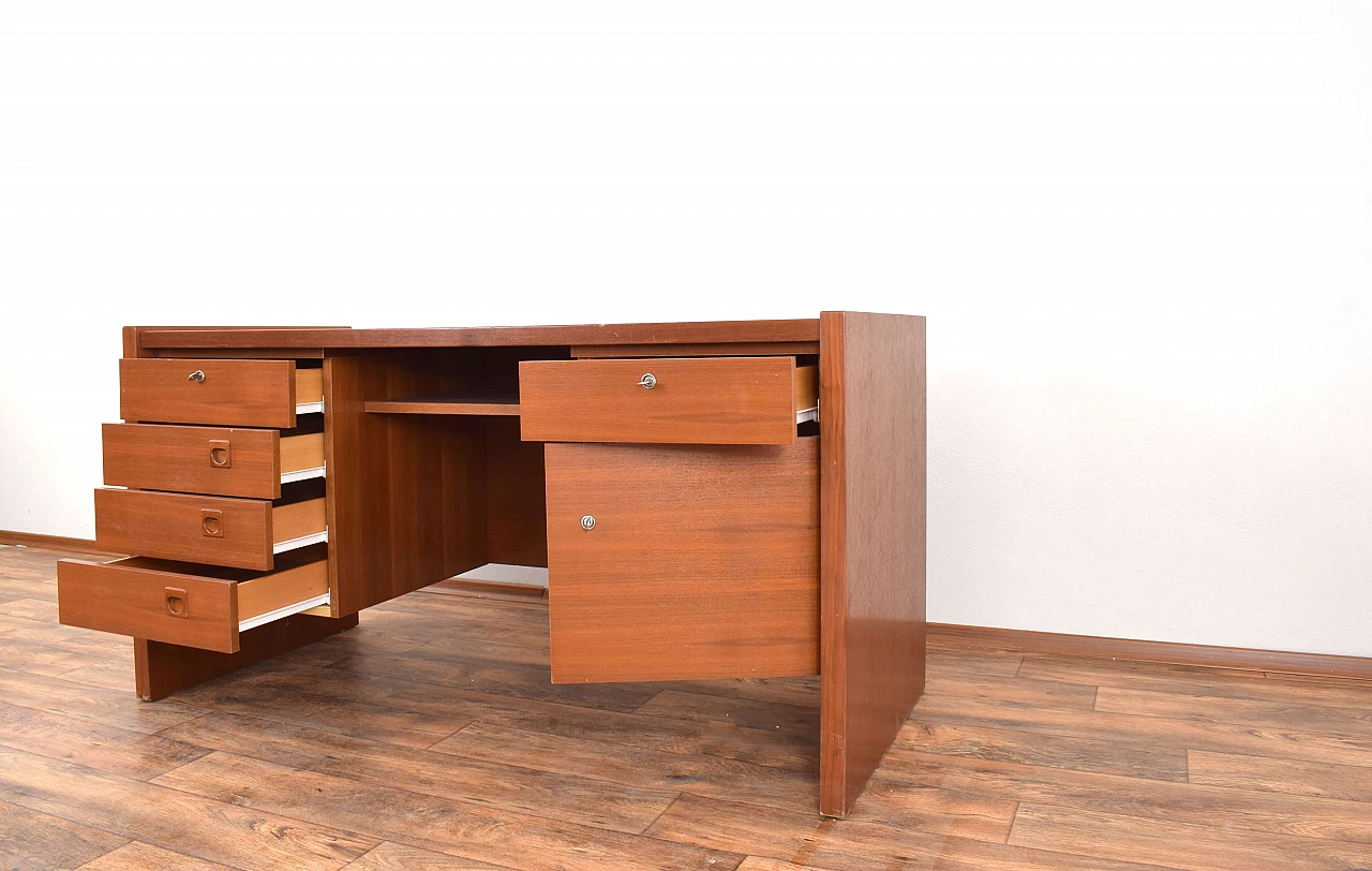 Danish teak desk, 1980s 5