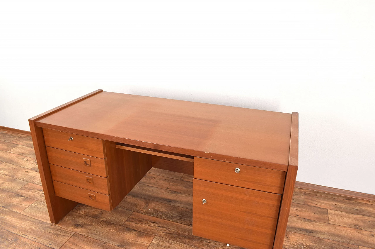 Danish teak desk, 1980s 11