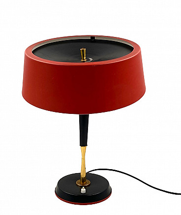 Lampada da tavolo industriale rossa con morsetto anni '70 – The House of  Vintage