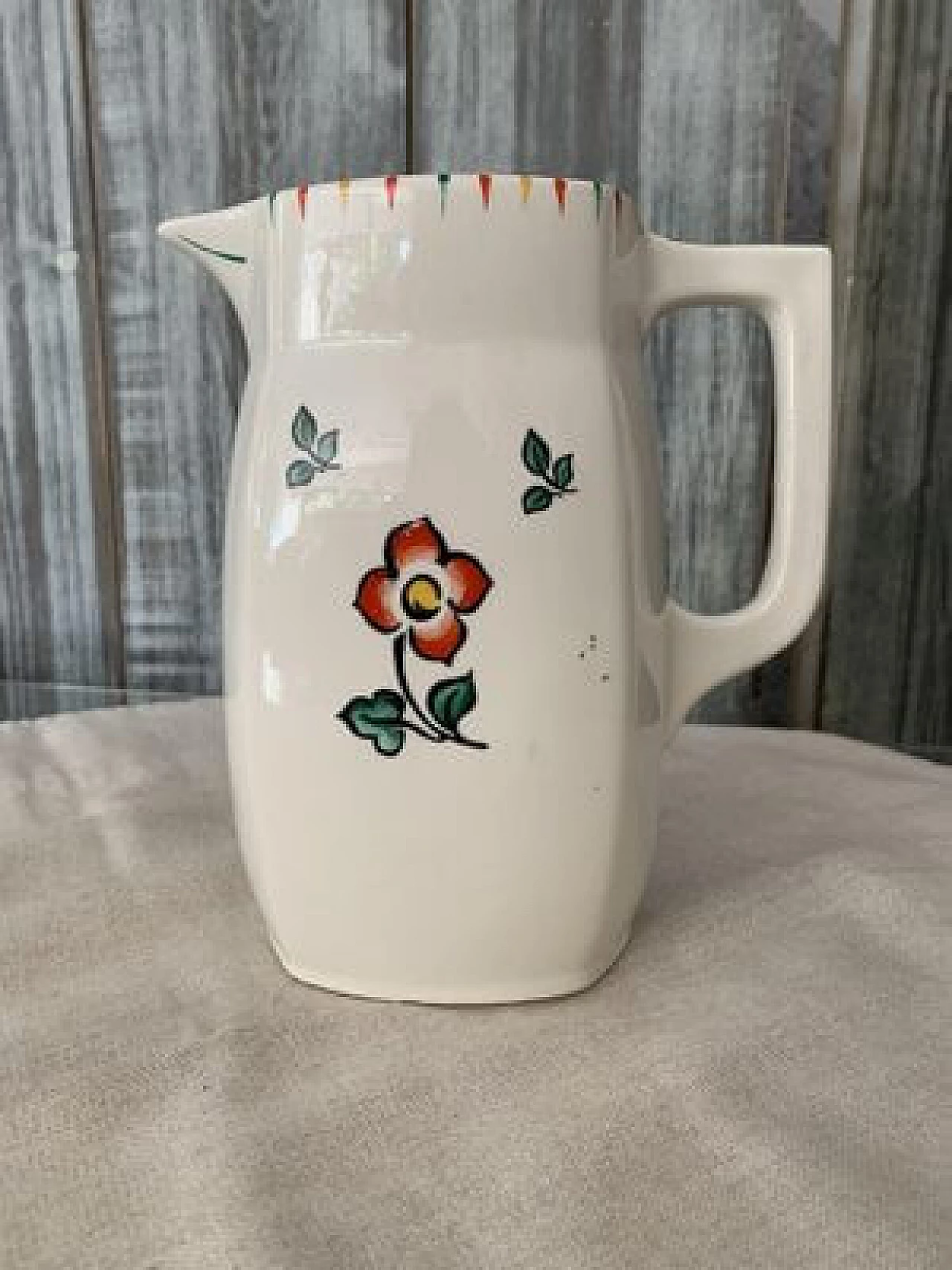 Hungarian ceramic water pitcher, 1960s 2