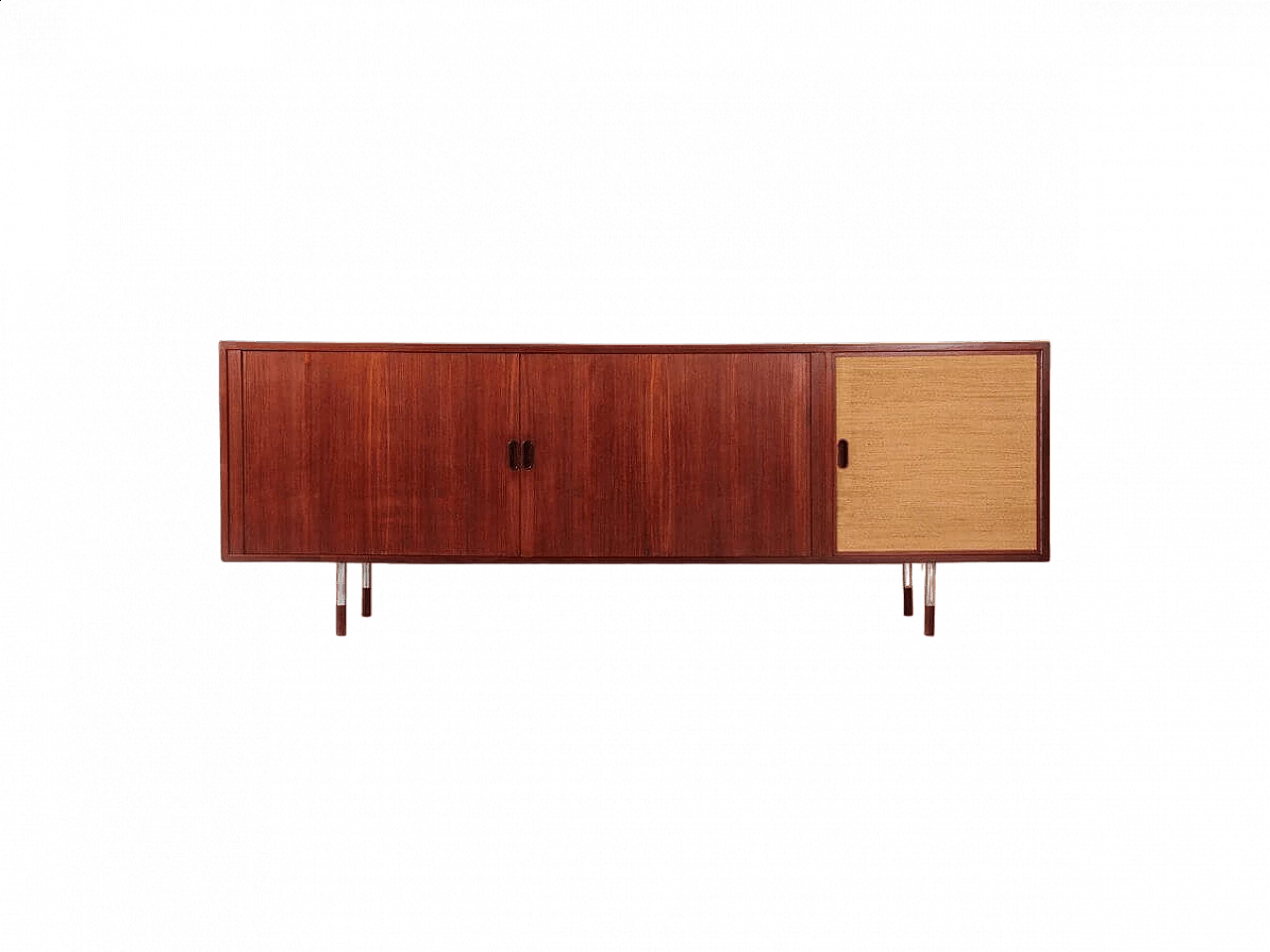 Credenza danese in teak e metallo di Arne Vodder per Sibast, anni '60 9