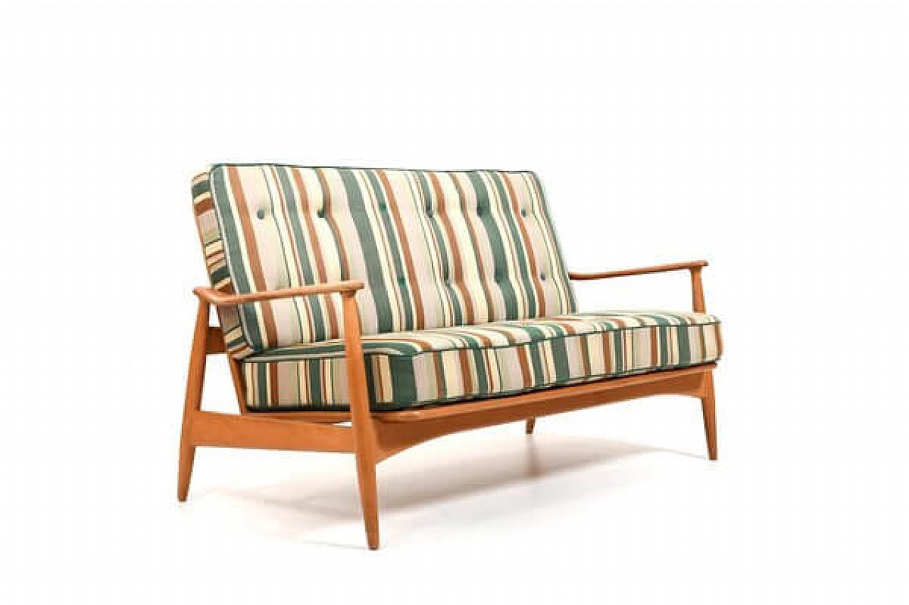 FD161 beech and teak sofa by Arne Vodder for France & Son, 1950s 2