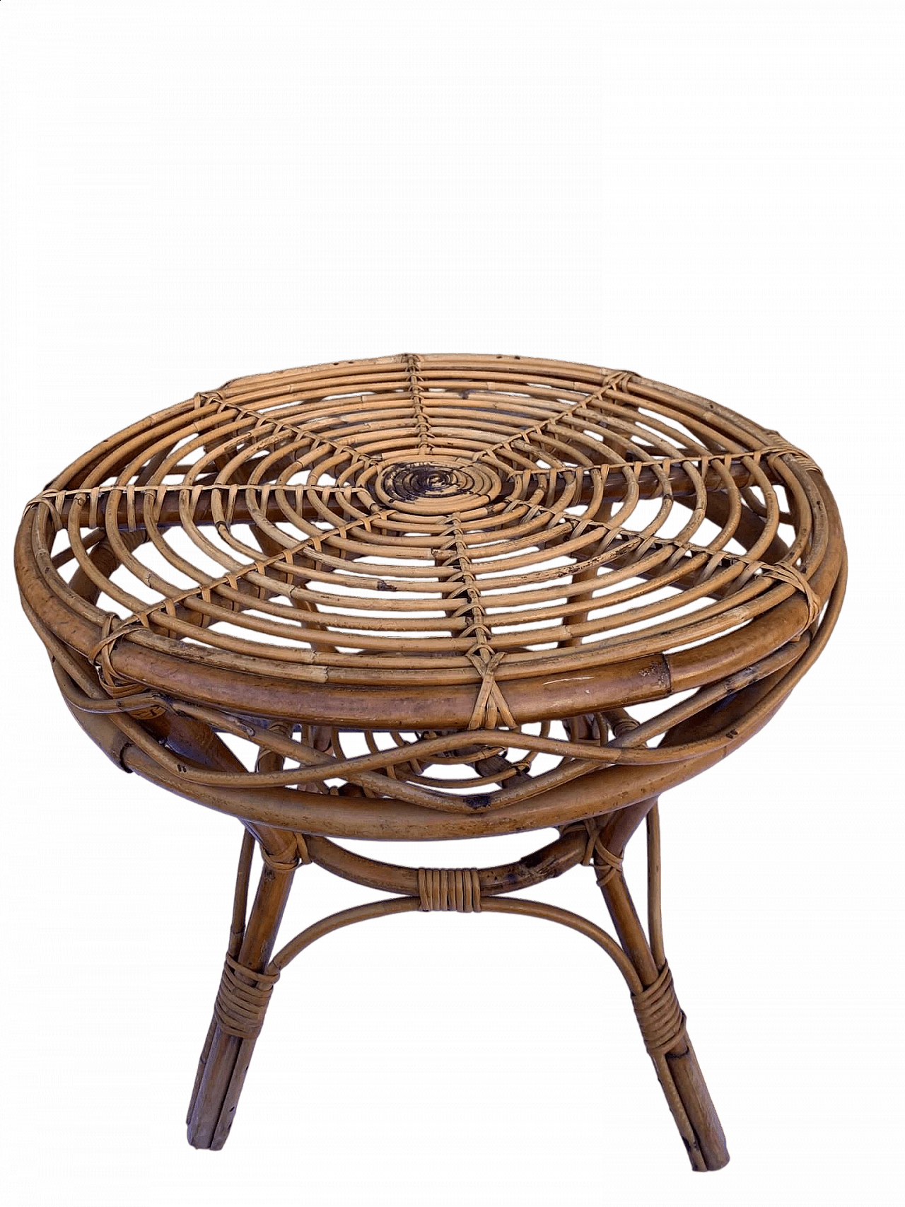 Bamboo and rattan coffee table, 1960s 6