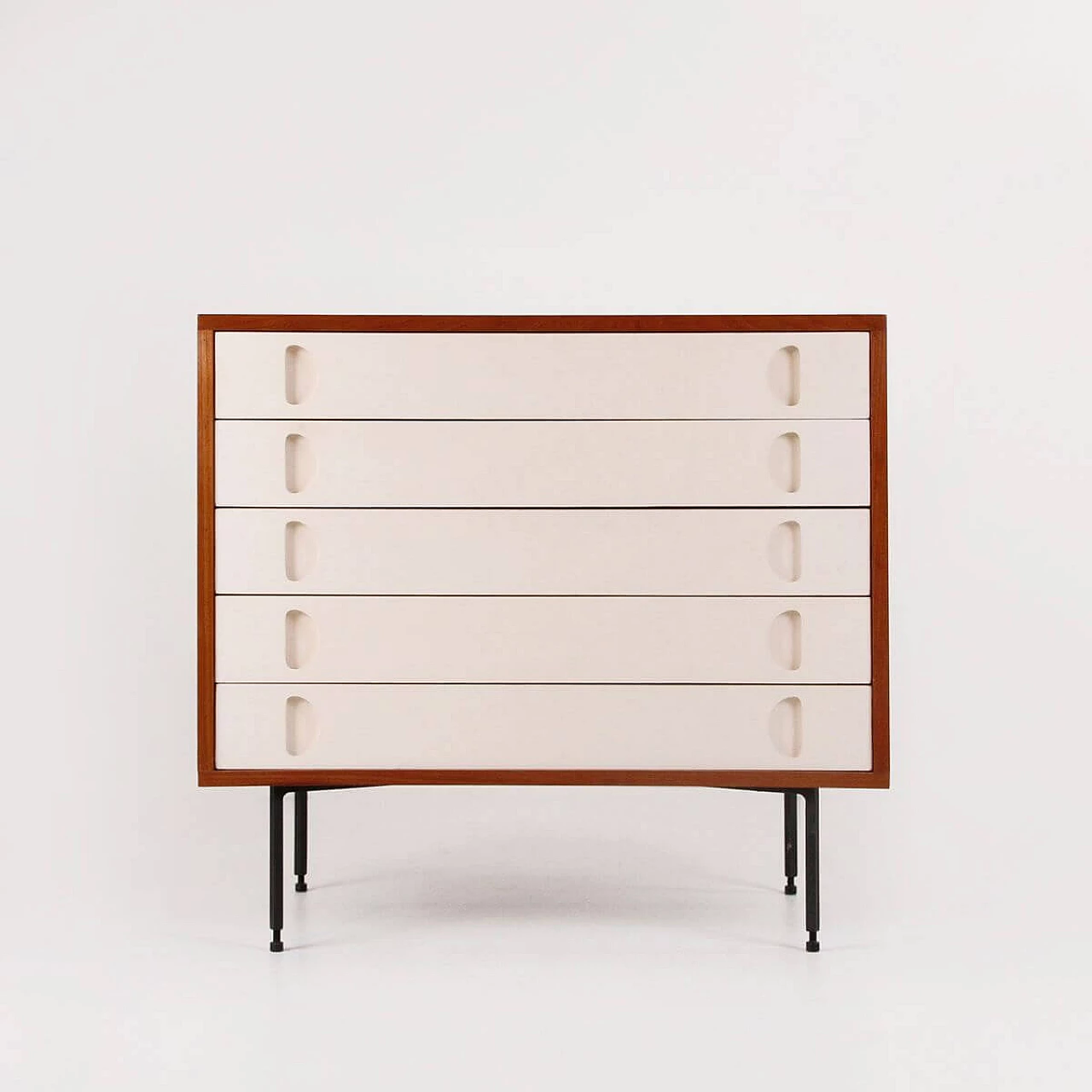 Teak chest of drawers by Campo and Graffi for Home, 1950s 1