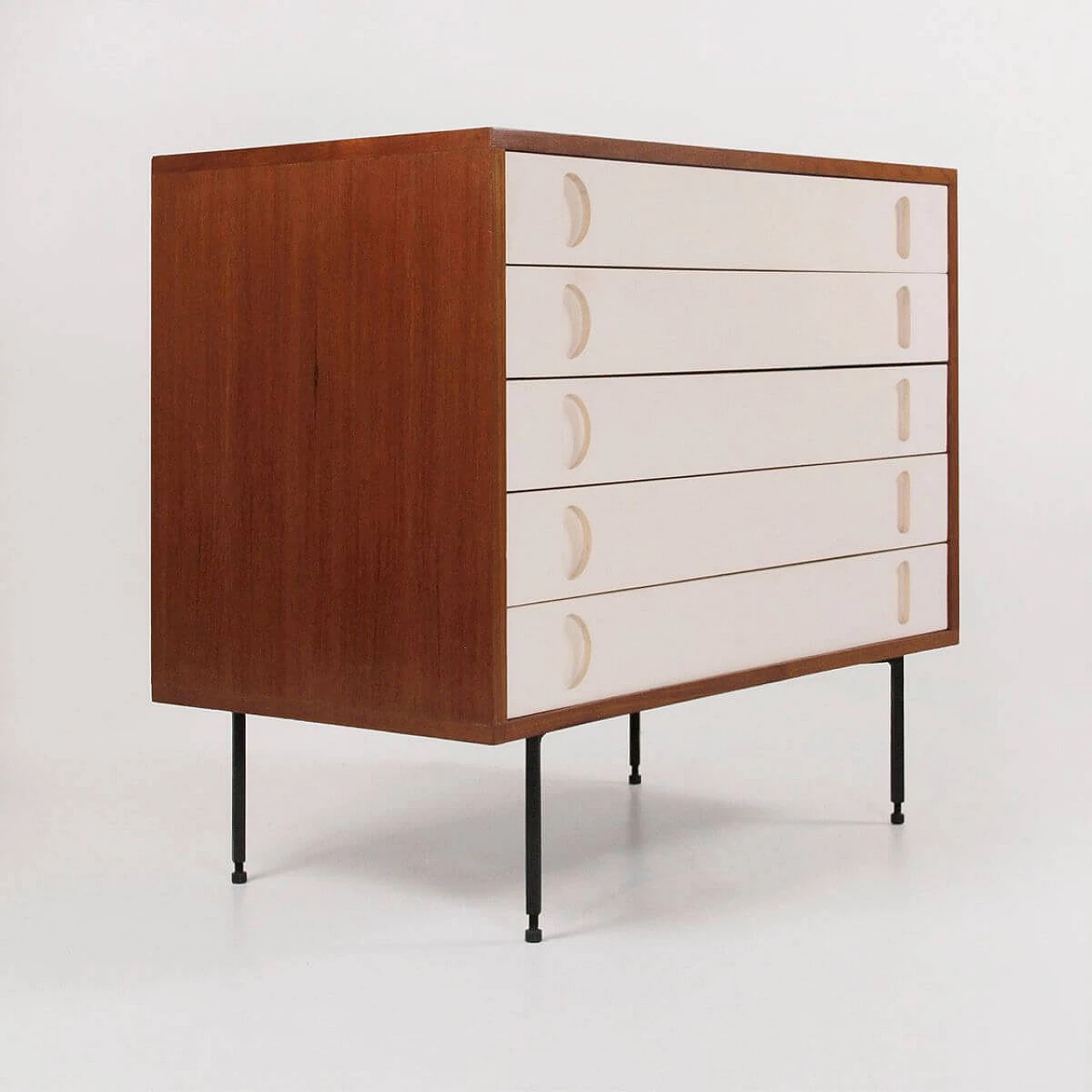 Teak chest of drawers by Campo and Graffi for Home, 1950s 2