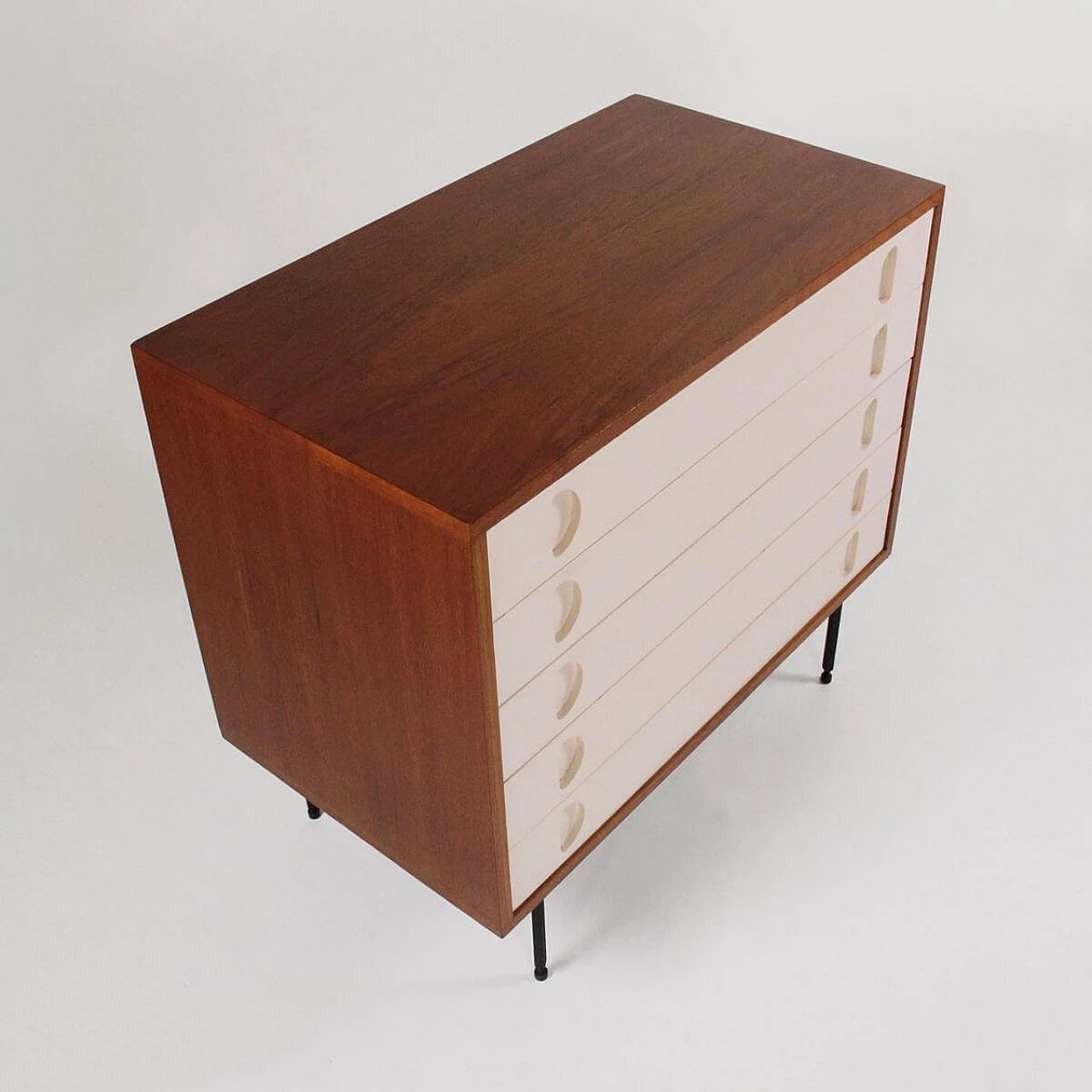 Teak chest of drawers by Campo and Graffi for Home, 1950s 3