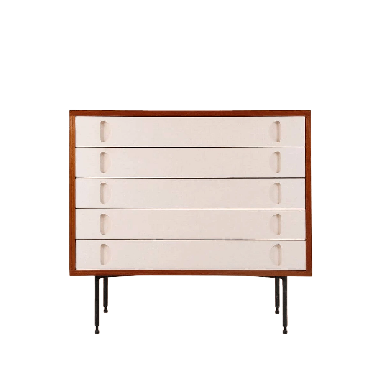 Teak chest of drawers by Campo and Graffi for Home, 1950s 9