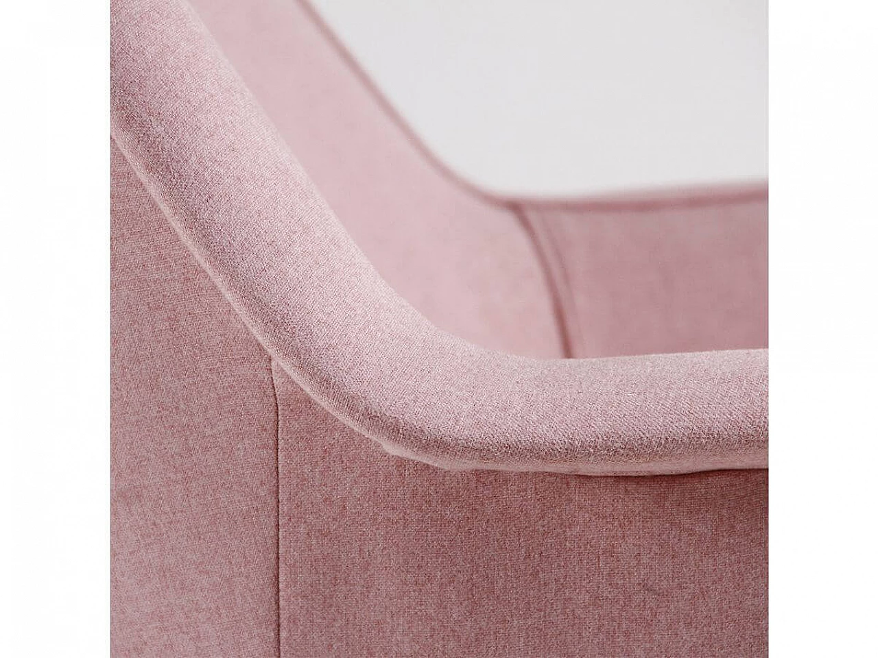 Pink fabric armchair, 1950s 5