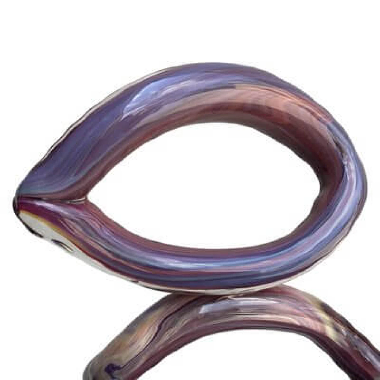 Murano glass abstract sculpture attributed to Alessandro Barbaro, 1980s 3