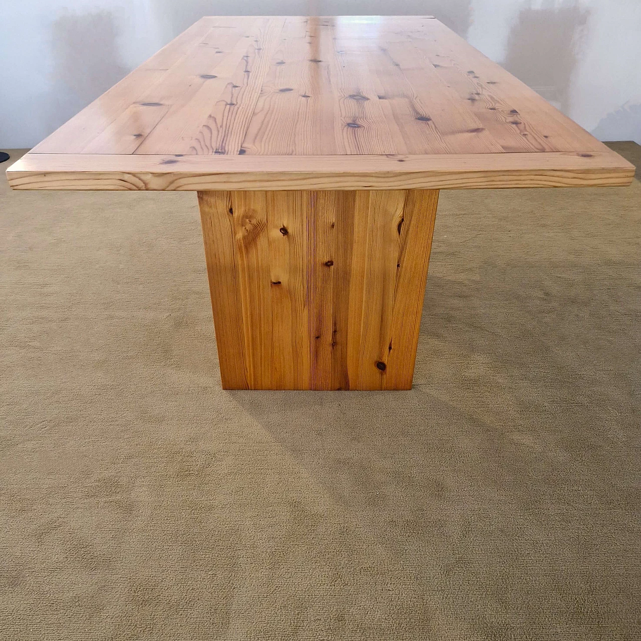 Stone pine table, 1980s 2