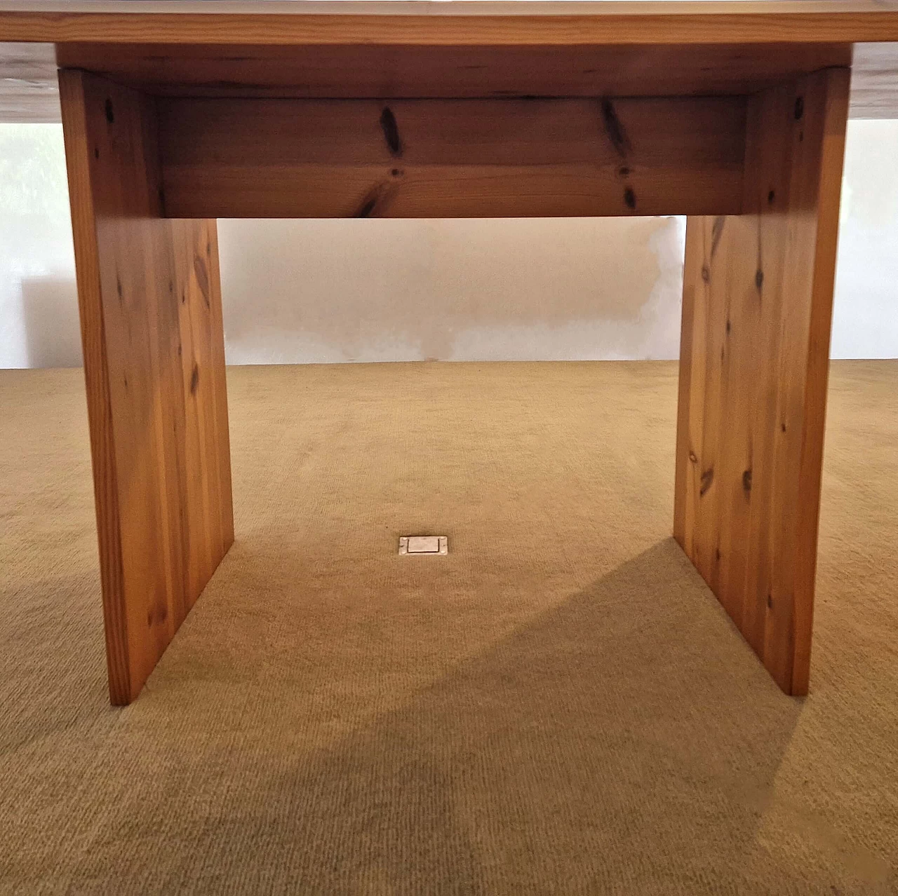 Stone pine table, 1980s 3