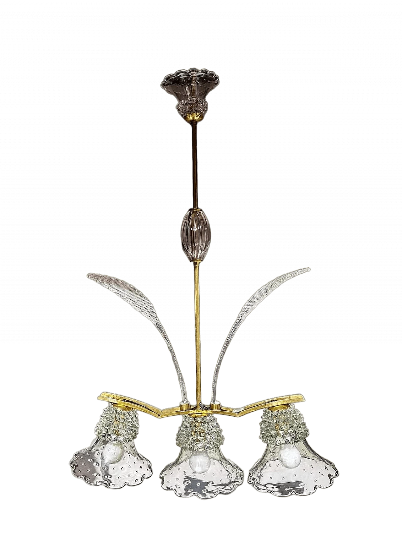 Chandelier attributed to Ercole Barovier for Barovier & Toso, 1940s 13