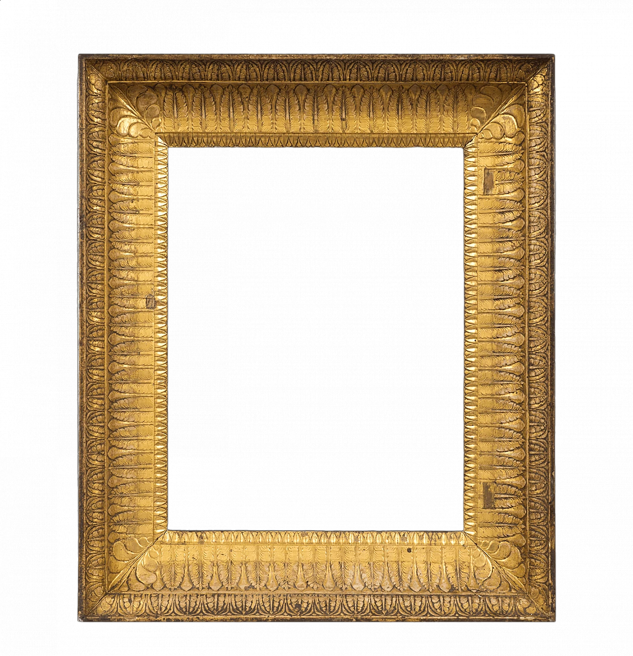 Neapolitan Empire gilded and carved wood frame, early 19th century 4