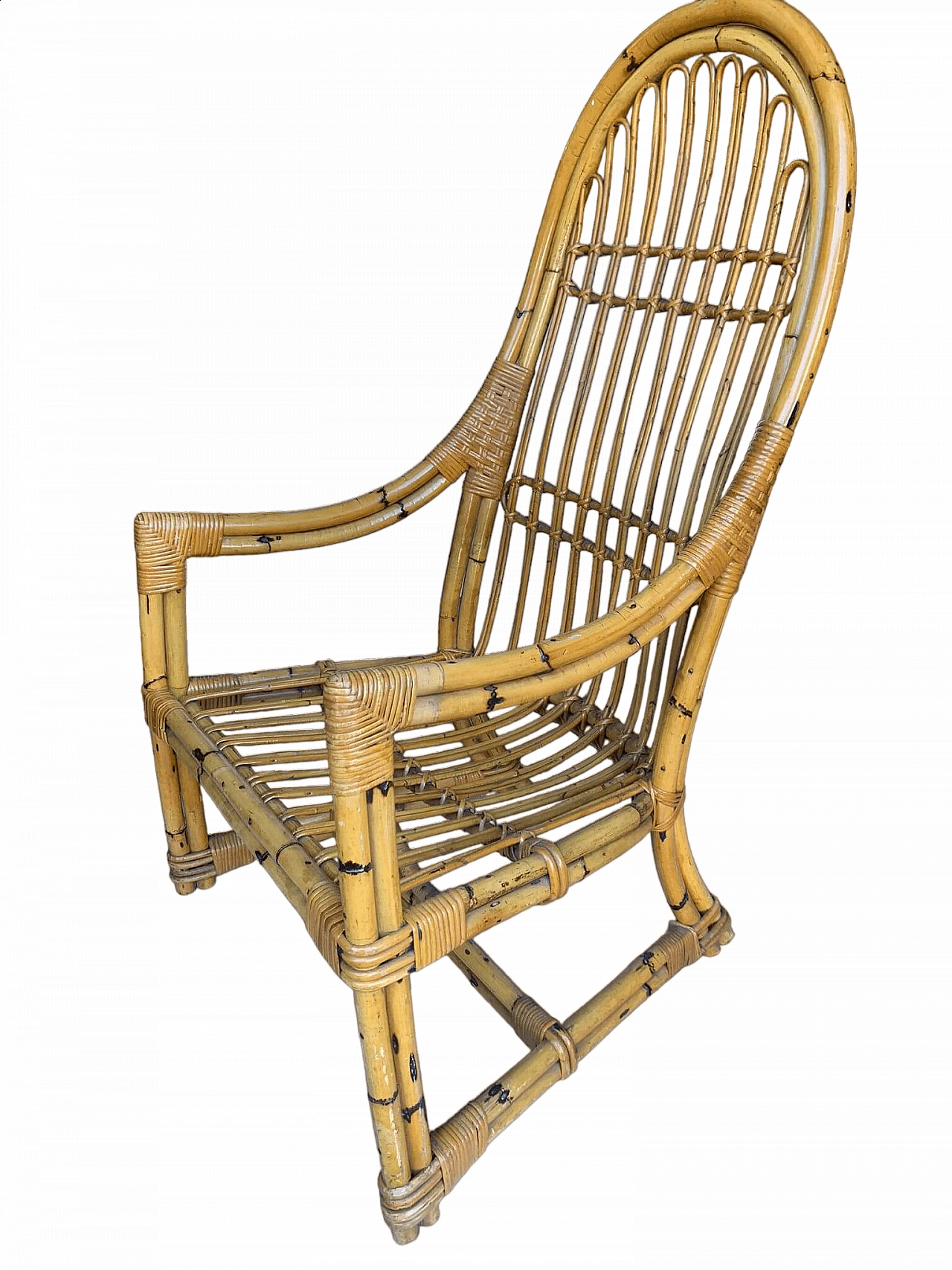 Rattan armchair by Vittorio Bonacina, 1960s 8