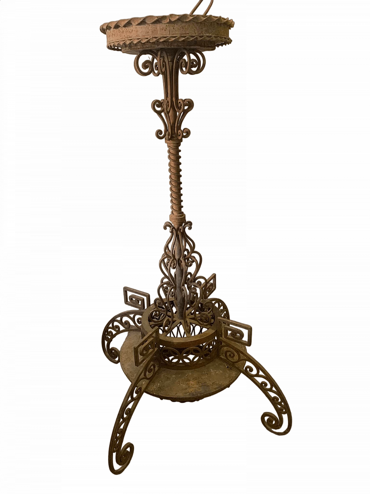 Iron chandelier, late 19th century 4