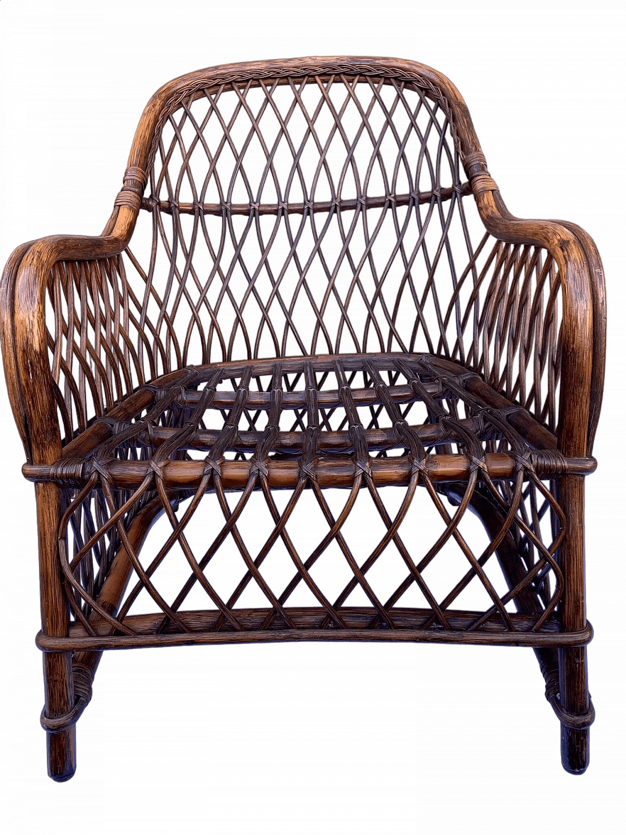 Wicker armchair, 1960s 5