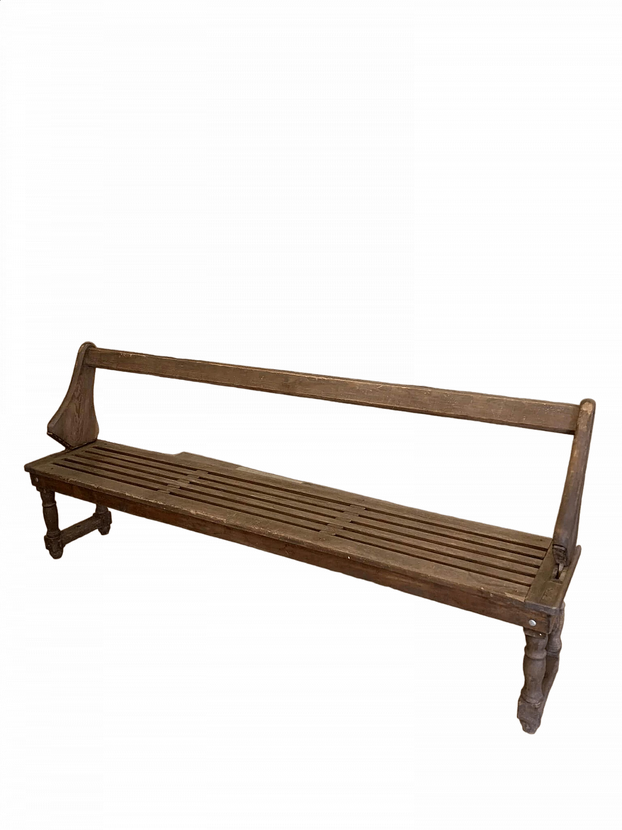 Wooden bench with reclining backrest, early 1900s 11