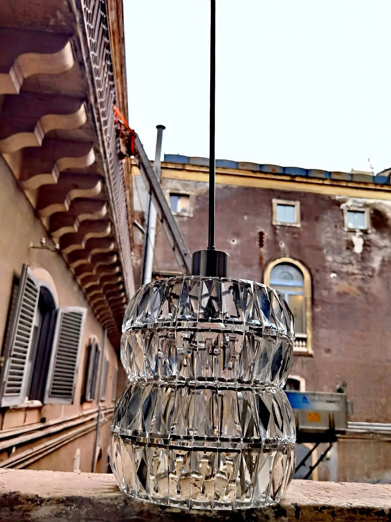 Hanging lamp attributed to Bakalowits & Söhne, 1950s 6