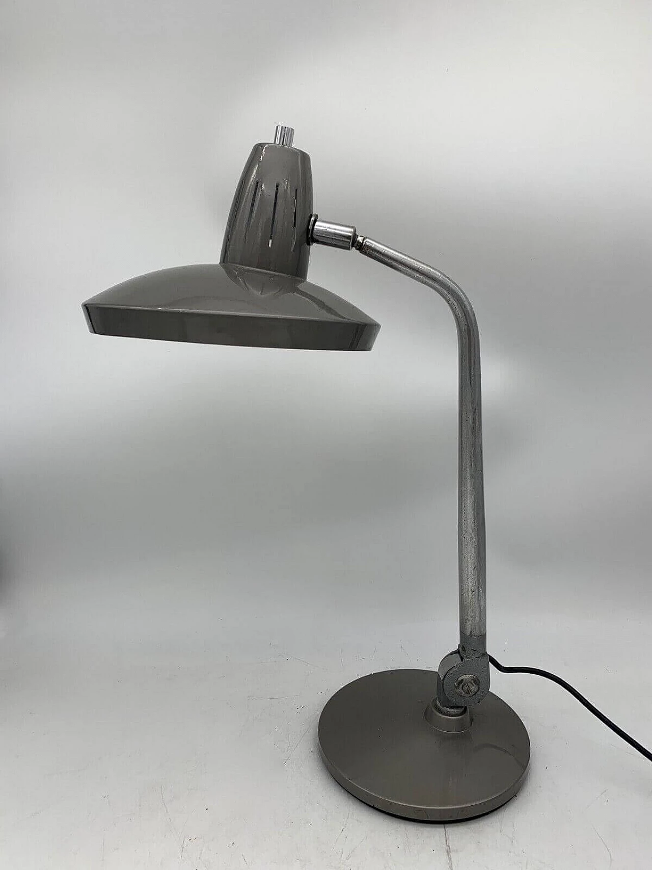 Chrome-plated table lamp attributed to Sarfatti, 1960s 2