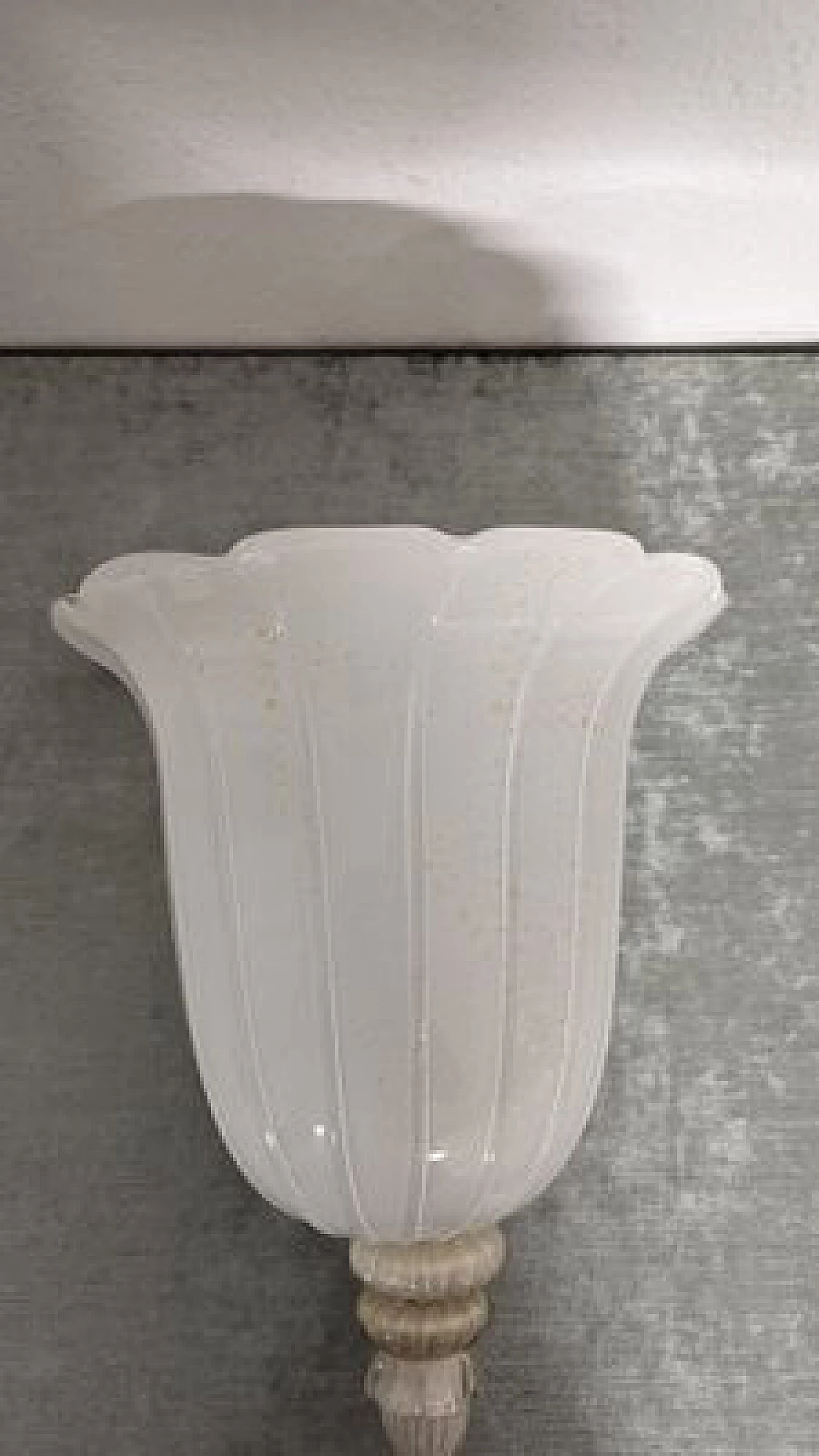 Murano glass wall light attributed to Seguso, 1960s 4