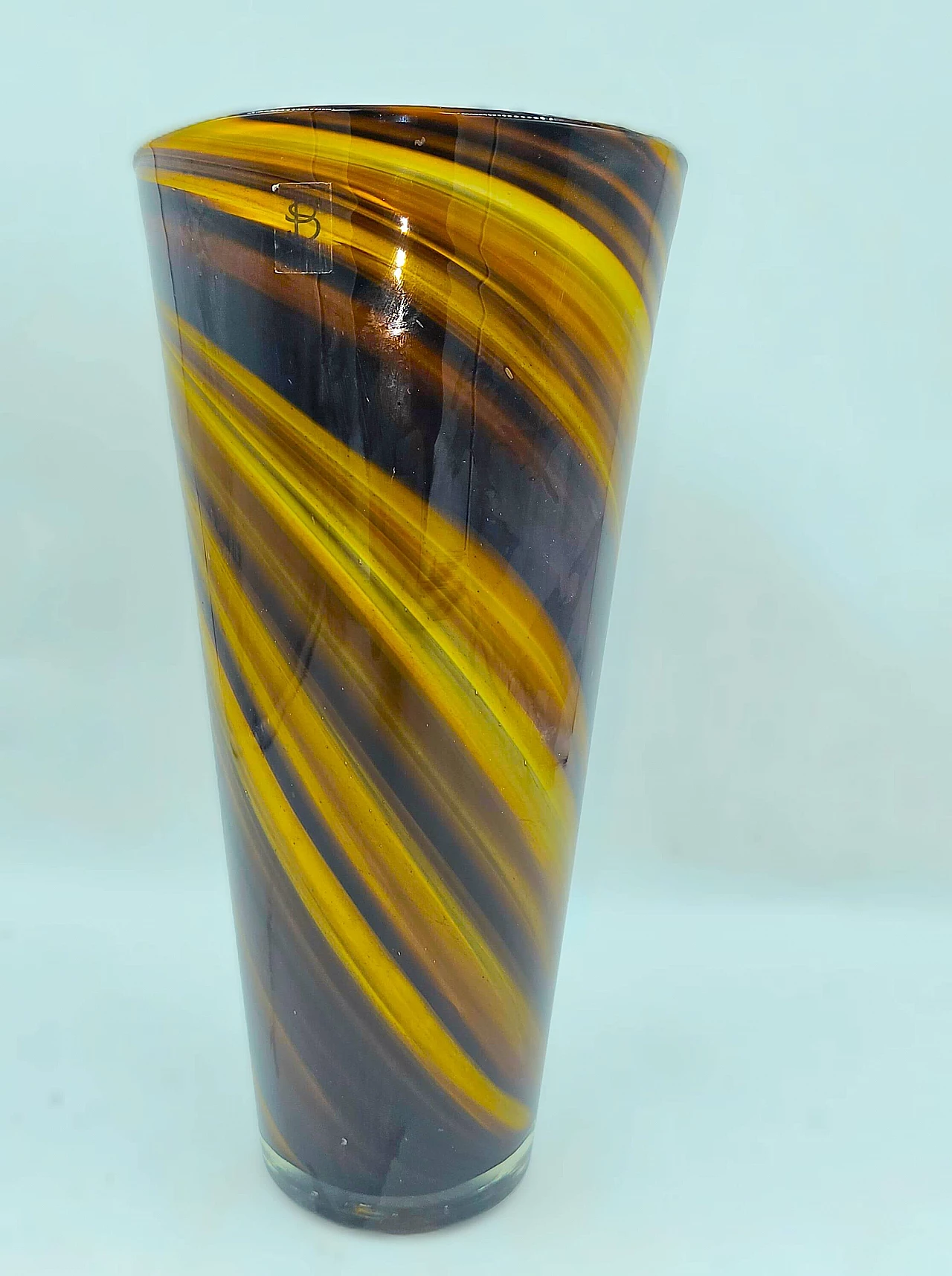 Murano glass reed vase, 1970s 2