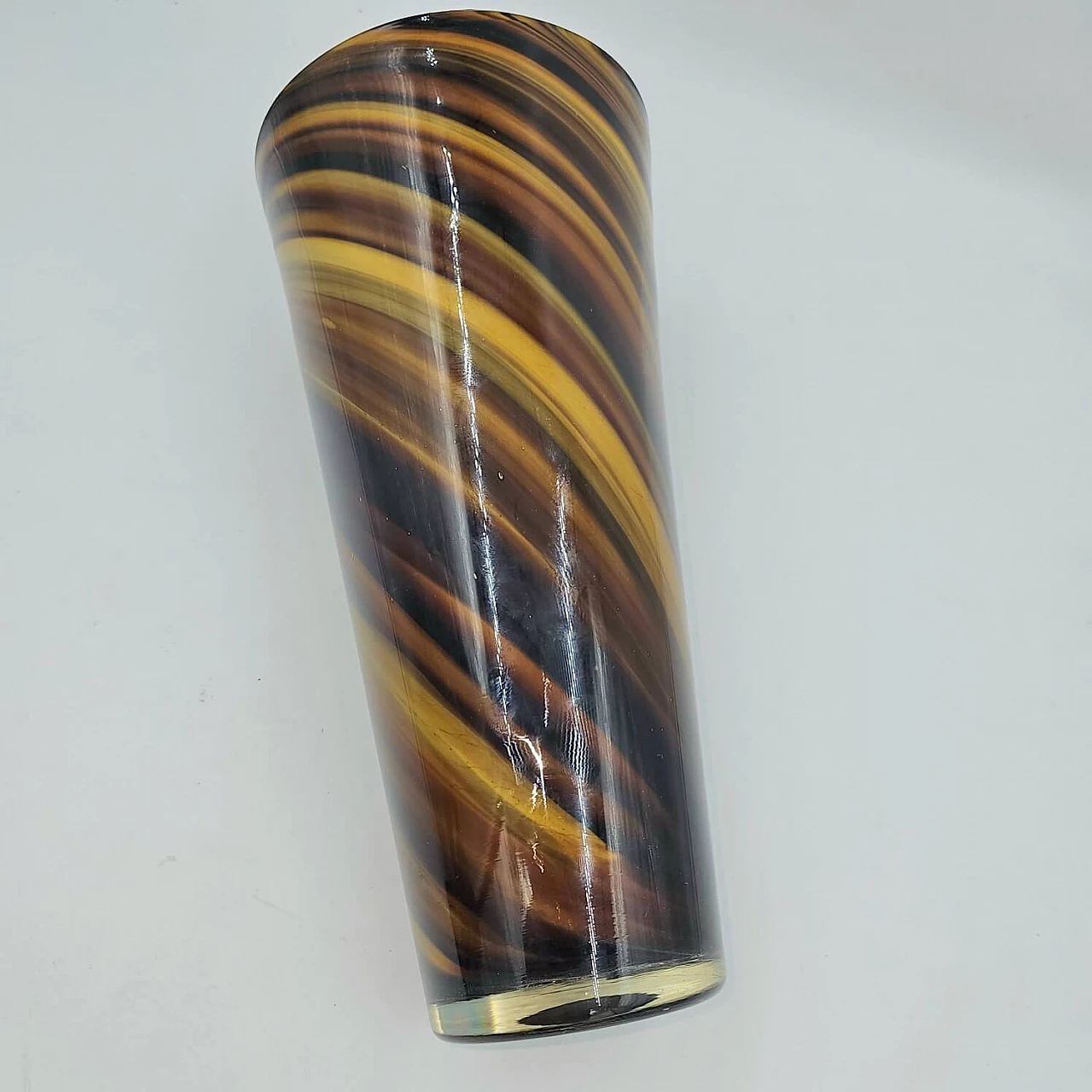 Murano glass reed vase, 1970s 5