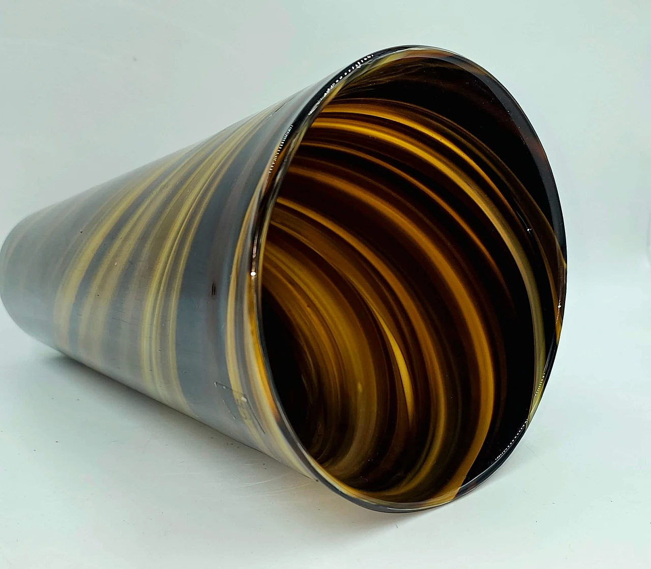 Murano glass reed vase, 1970s 9