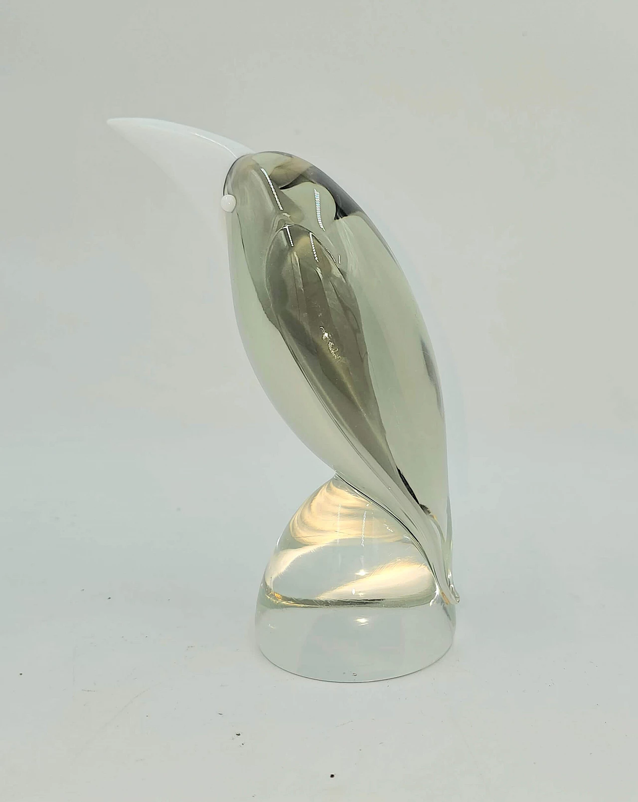 Gral glass sculpture of a toucan by Livio Seguso, 1970s 3